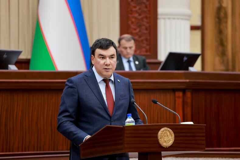 Выступление главы Минприроды Узбекистана в Закпалате Узбекистана